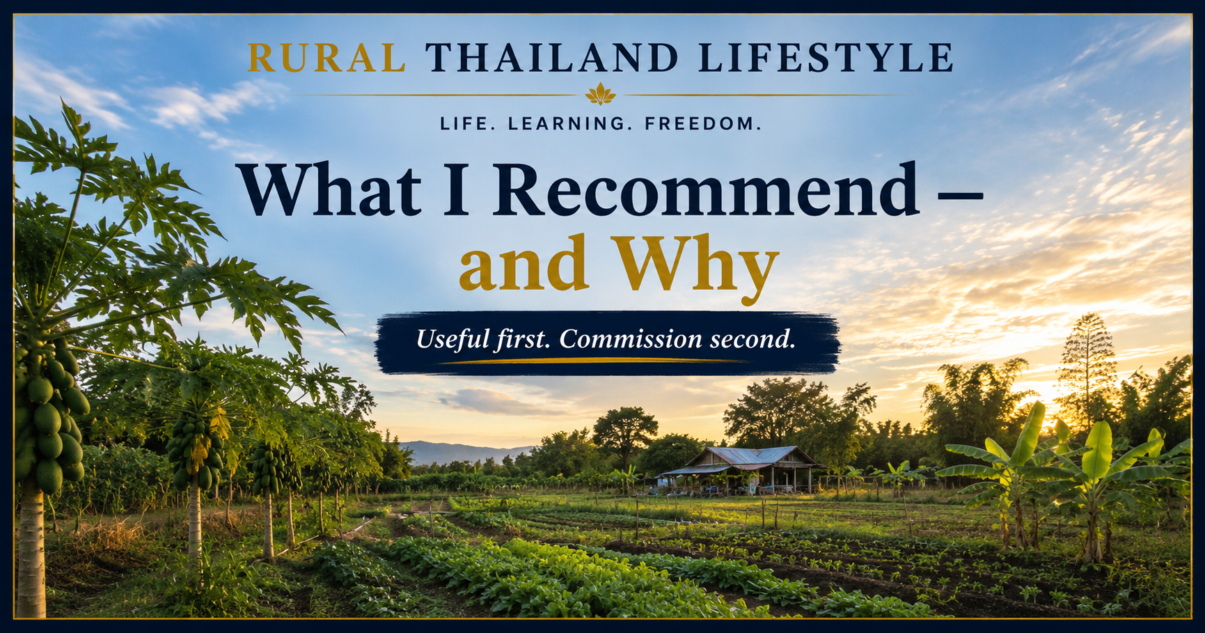 Rural Thailand Lifestyle — What I Recommend and Why